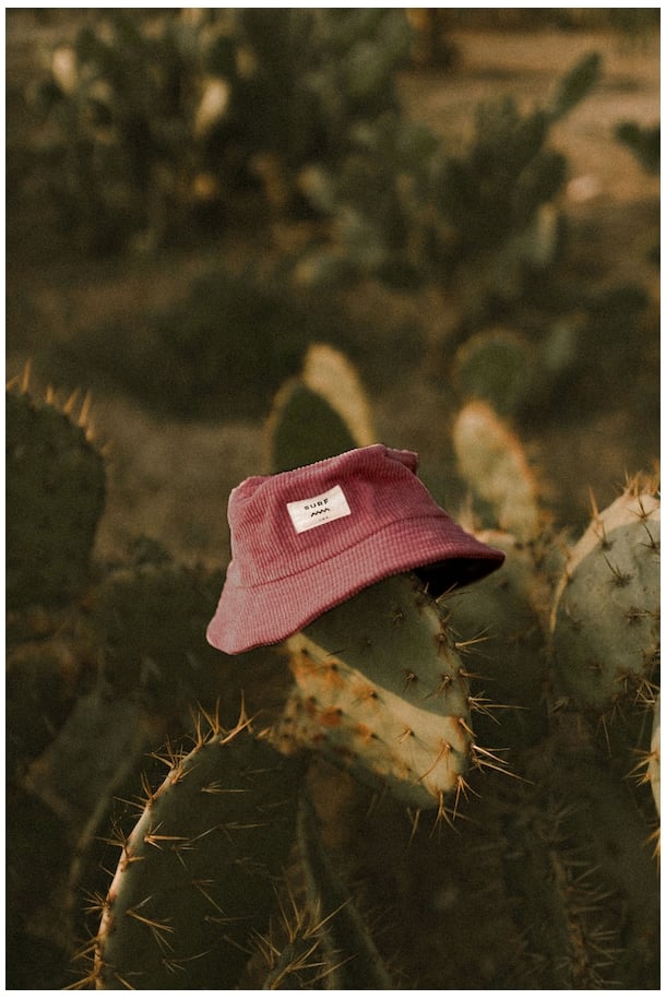 Dirty Pink Cord Bucket